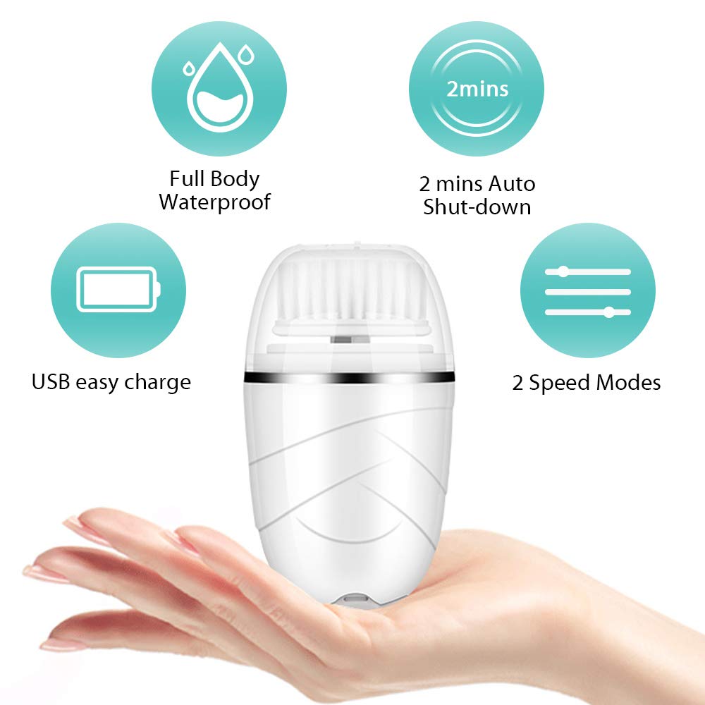 3 In 1 Electric Face Cleansing Devices With Brushes