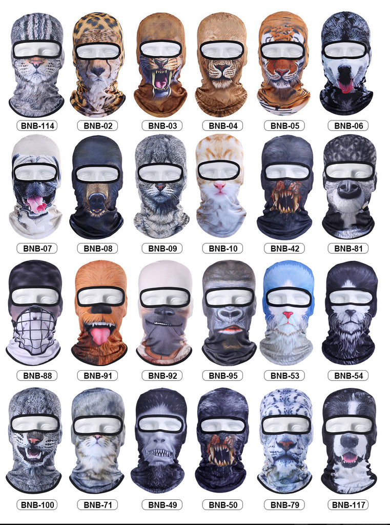 New 3D Animal  Full Face Mask Windproof