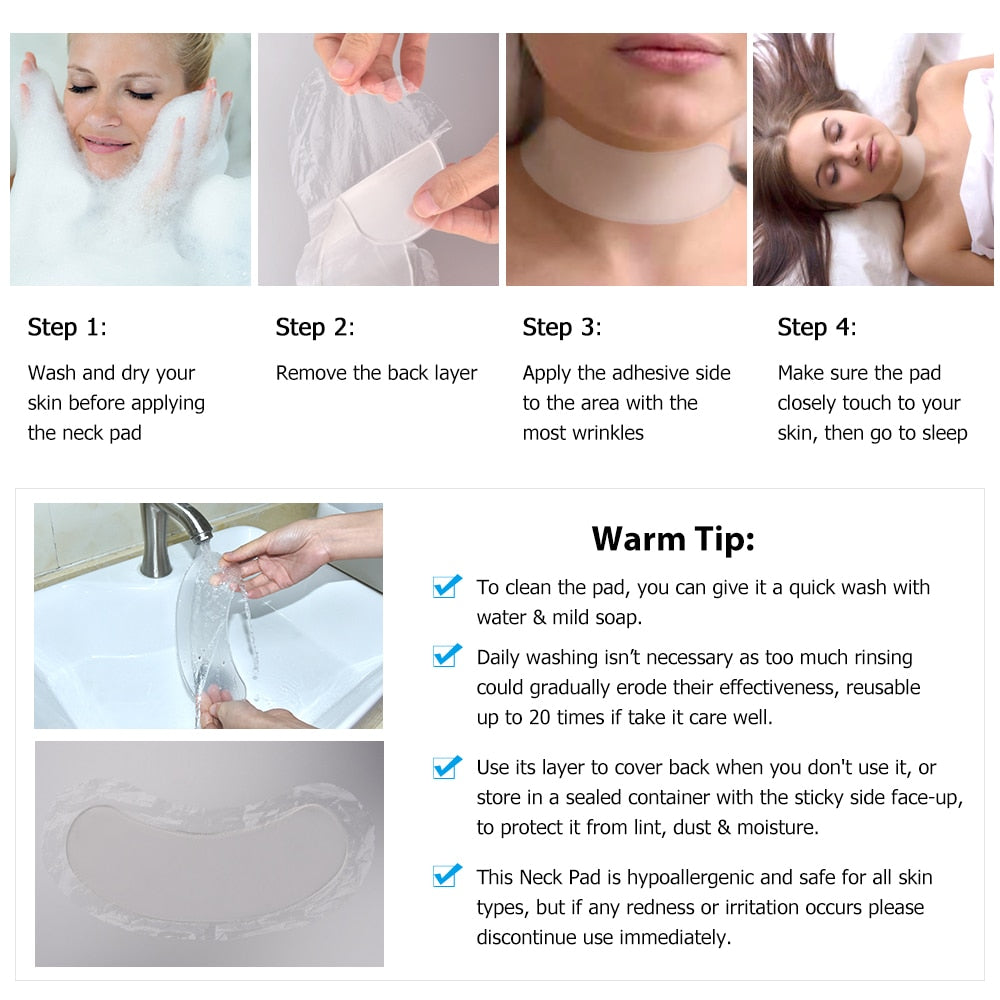 Anti-Wrinkle Neck Chest Silicone Pad