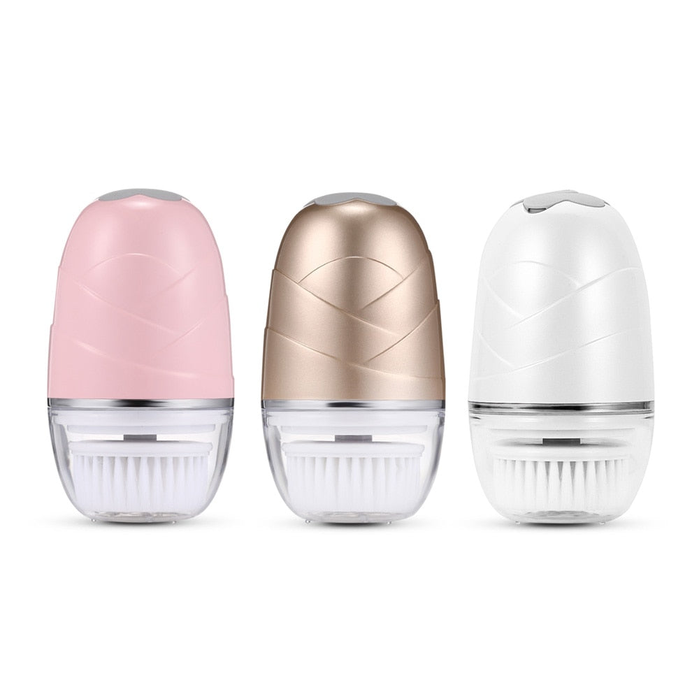 3 In 1 Electric Face Cleansing Devices With Brushes