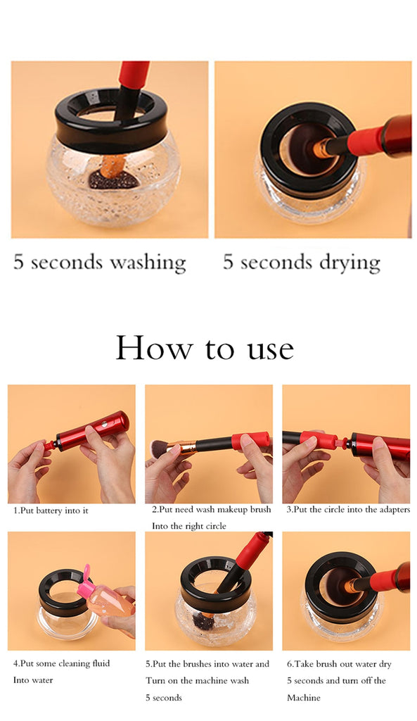 Electric  Makeup Brush Washer-Dryer DELUXE