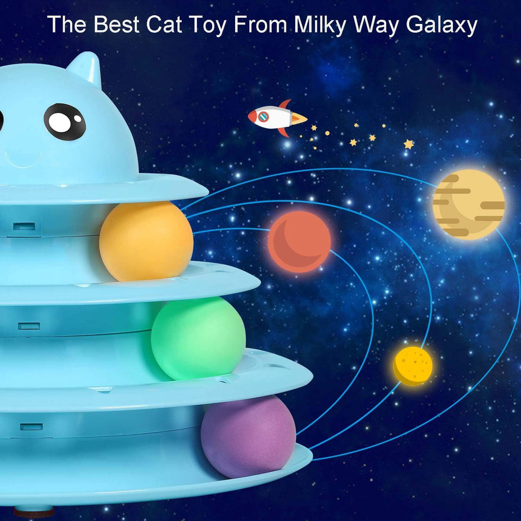 Cat Fun 3-Level Tower Ball Toys