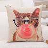 Image of Cute Lovely Cat Cushion Cover  Square Throw Pillow Cover 45x45CM