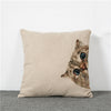 Image of Animal Cotton Cushion Pillow Cover 18x18 Inches