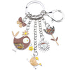 Image of Animal Enamel Bird Sun Flower Butterfly Key Chain