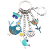 Image of Animal Enamel Bird Sun Flower Butterfly Key Chain