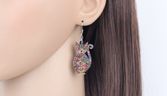 Cat Kitten Earrings Dangle Fashion Jewelry