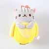 Image of 5Pcs/Set Cat plush Toys Banana Mini Pendant 3.5In