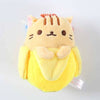 Image of 5Pcs/Set Cat plush Toys Banana Mini Pendant 3.5In