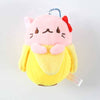 Image of 5Pcs/Set Cat plush Toys Banana Mini Pendant 3.5In