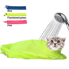 New Mesh Cat Grooming Bathing Bag No Scratching Biting Restraint for Bathing Nail Trimming Injecting Examing - smallfish-2