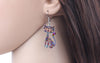 Image of Acrylic Cartoon Floral Smile Cat Kitten Earrings