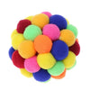 Image of Pet Cat Toy Colorful Lovely Handmade Bells Bouncy Ball Built-In Catnip Interactive Toys