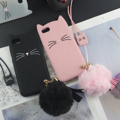 Cute Cat Lovely Ears 3D Cartoon Silicon Cases