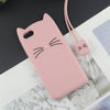 Image of Cute Cat Lovely Ears 3D Cartoon Silicon Cases