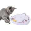 Image of Cat Automatic Rotating  Interactive Play Teaser Plate Mice Catch Toys