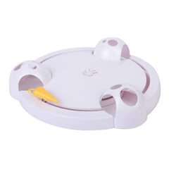 Cat Automatic Rotating  Interactive Play Teaser Plate Mice Catch Toys