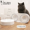 Image of Hoopet Cat Bowl One Dual Port Dog Water Dispenser Feeder Utensils Bowl Cat Kitten Drinking Fountain Food Dish Pet Bowl Goods - smallfish-2