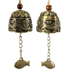 Dragon/Fish Feng Shui Bell Blessing Good Luck Fortune Hanging Wind Chime