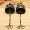 Image of Dragon/Fish Feng Shui Bell Blessing Good Luck Fortune Hanging Wind Chime