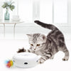 Image of Electric Cat Catching Mouse Pet Toy Donut Automatic Turntable Interactive Smart Teasing Cat Stick Crazy Game Spinning Turntable - smallfish-2