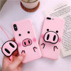 Image of  Pig Nose Soft Phone Strap Rope Case