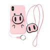 Image of TPU  Pig Nose Soft Phone Strap Rope Case