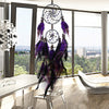 Image of Handmade Purple Dream Catcher Feather Crafts Wind Chimes